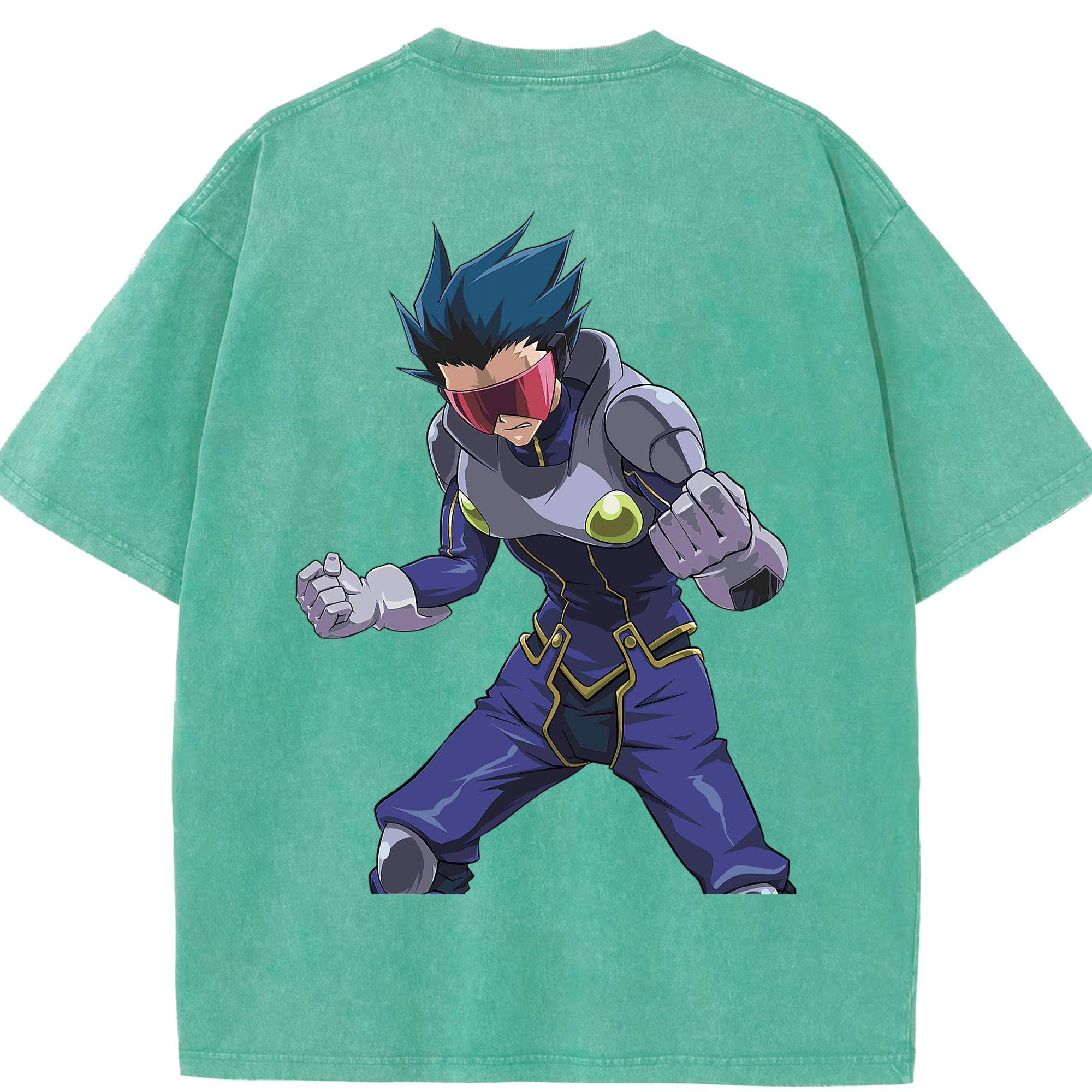 （画像用） 遊☆戯☆王 Yu-Gi-Oh! 綿100% ヴィンテージ風 半袖Tシャツ（背面プリント）